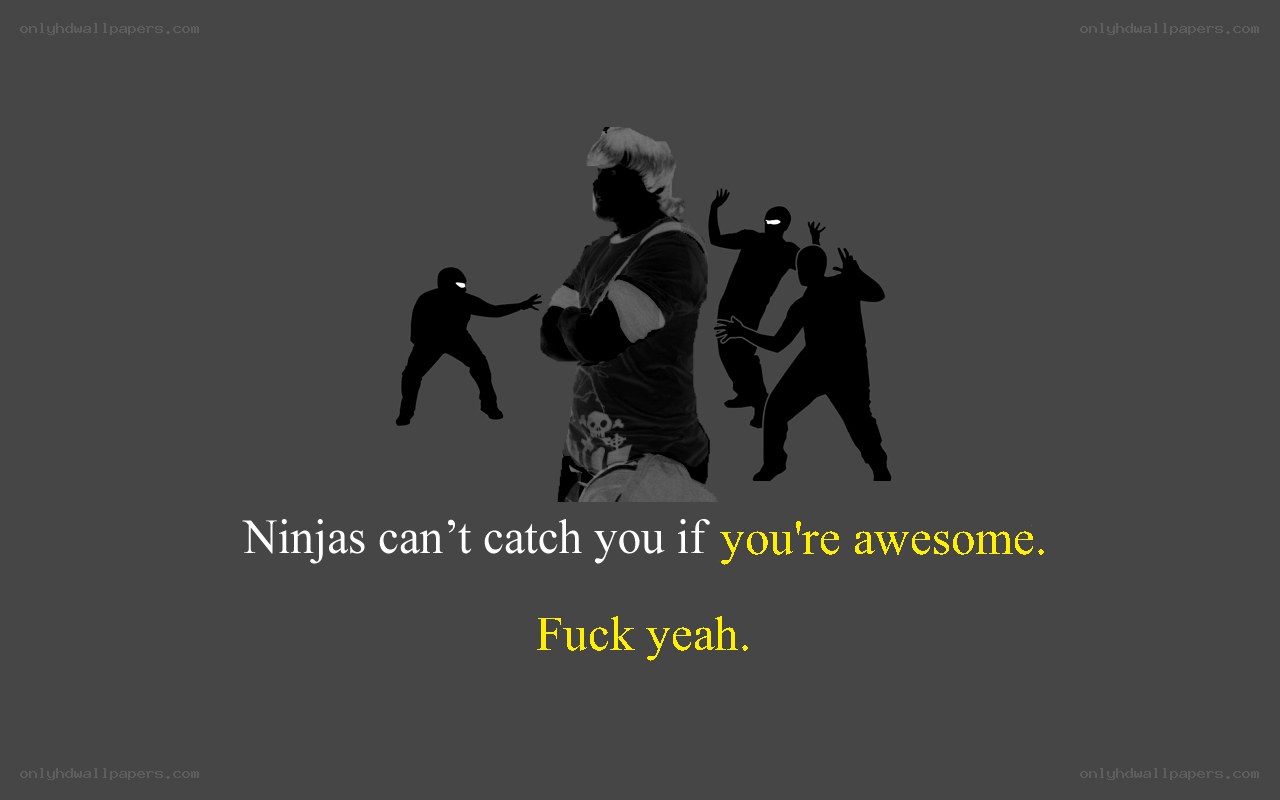 Ninjas can't catch you