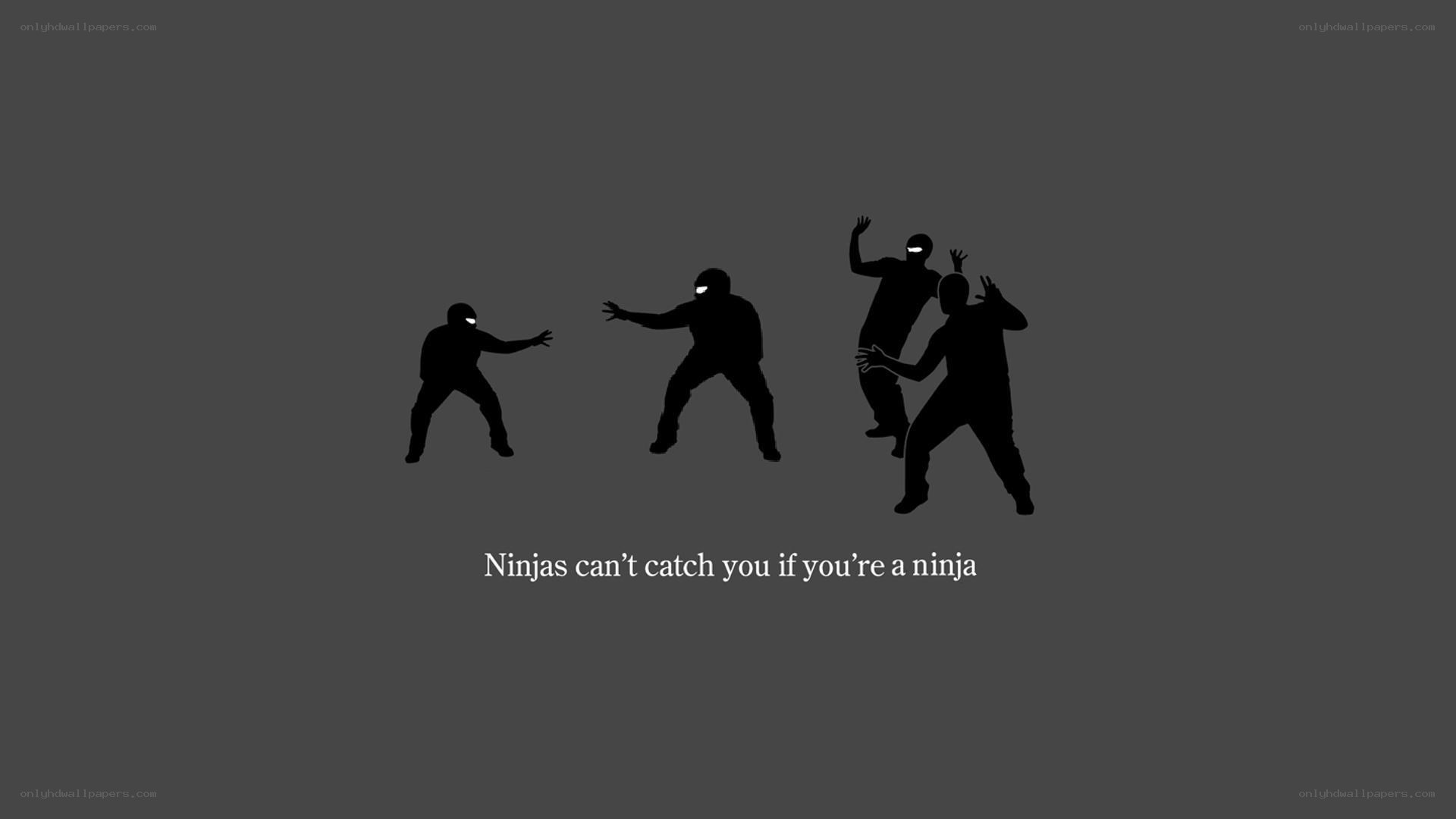 Ninjas can't catch you
