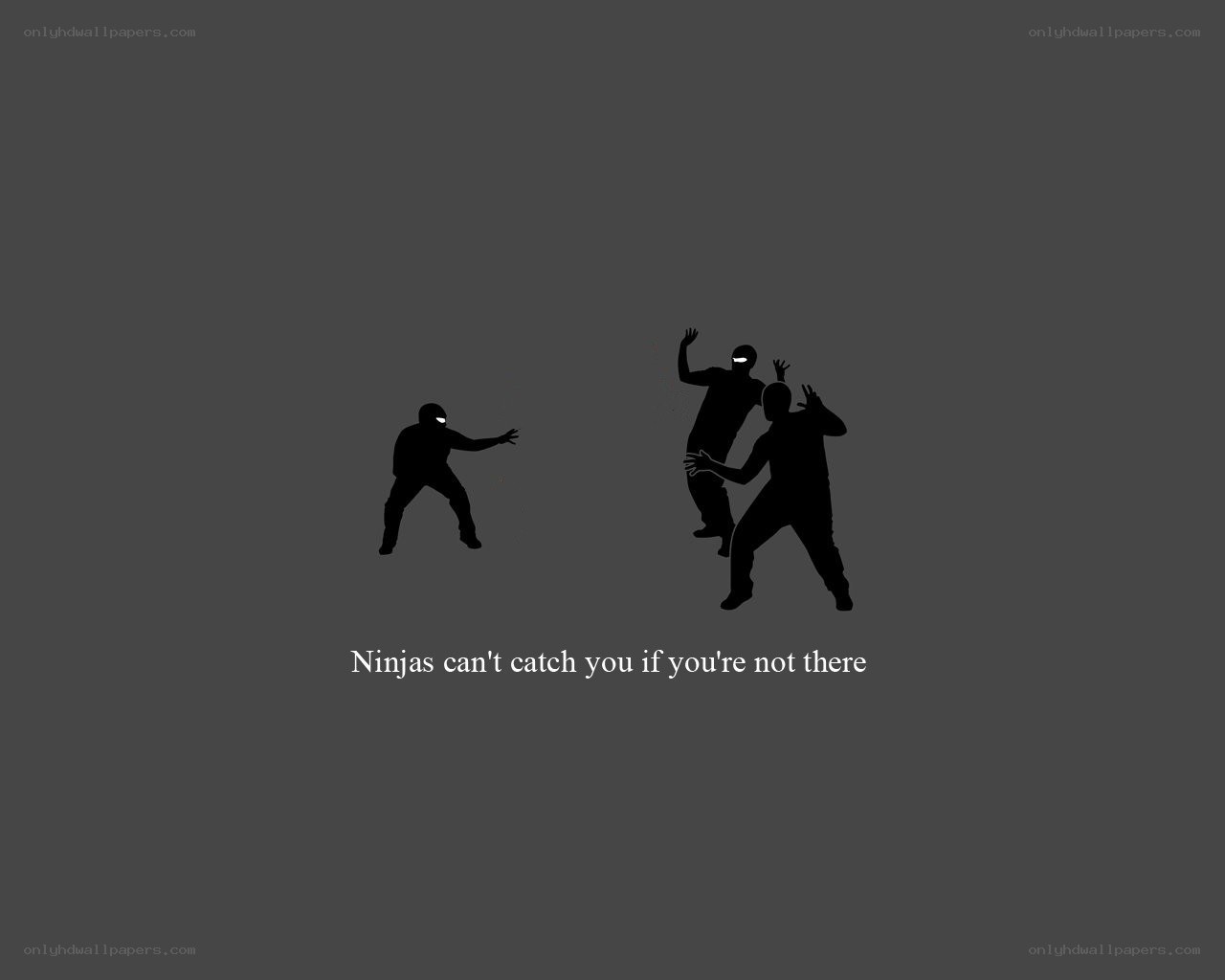 Ninjas can't catch you