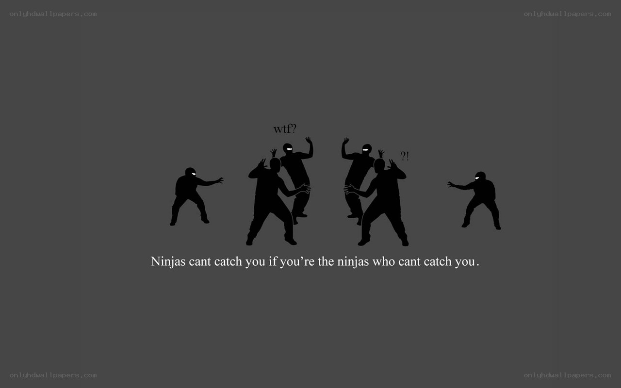 Ninjas can't catch you