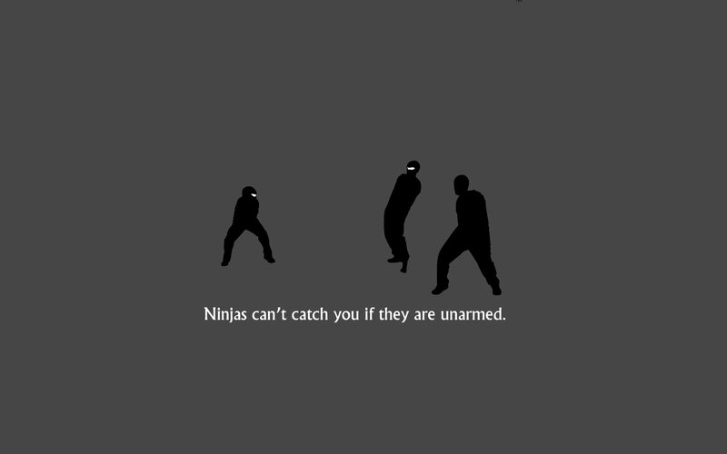 Ninjas can't catch you