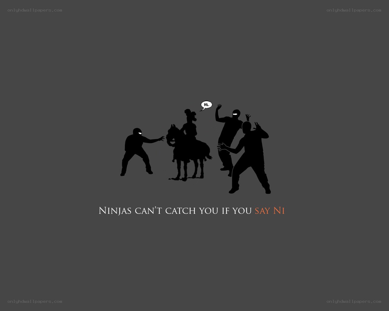 Ninjas can't catch you