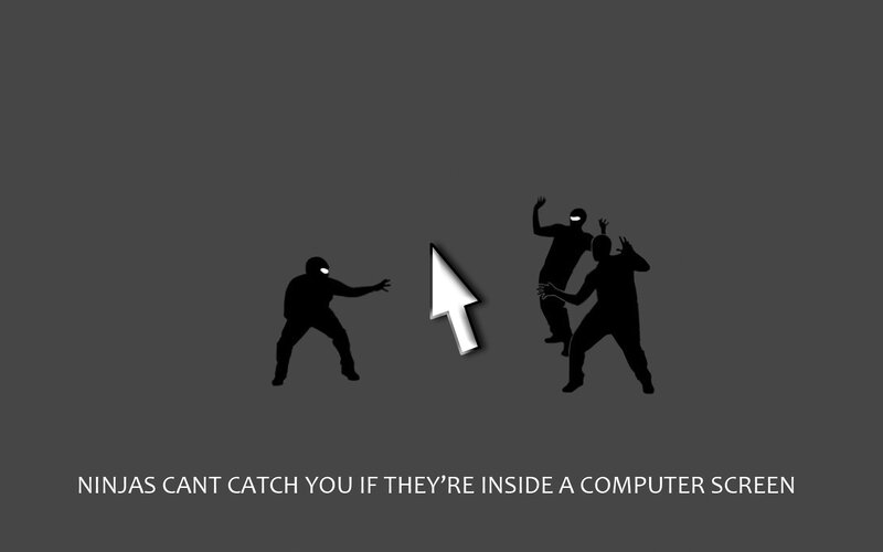 ninjas can't catch you