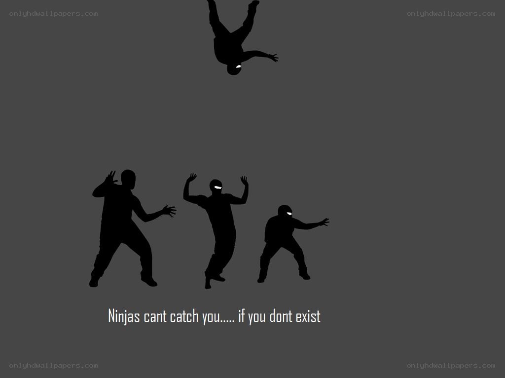 Ninjas can't catch you