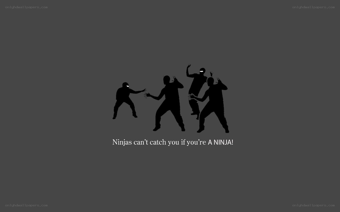 Ninjas can't catch you