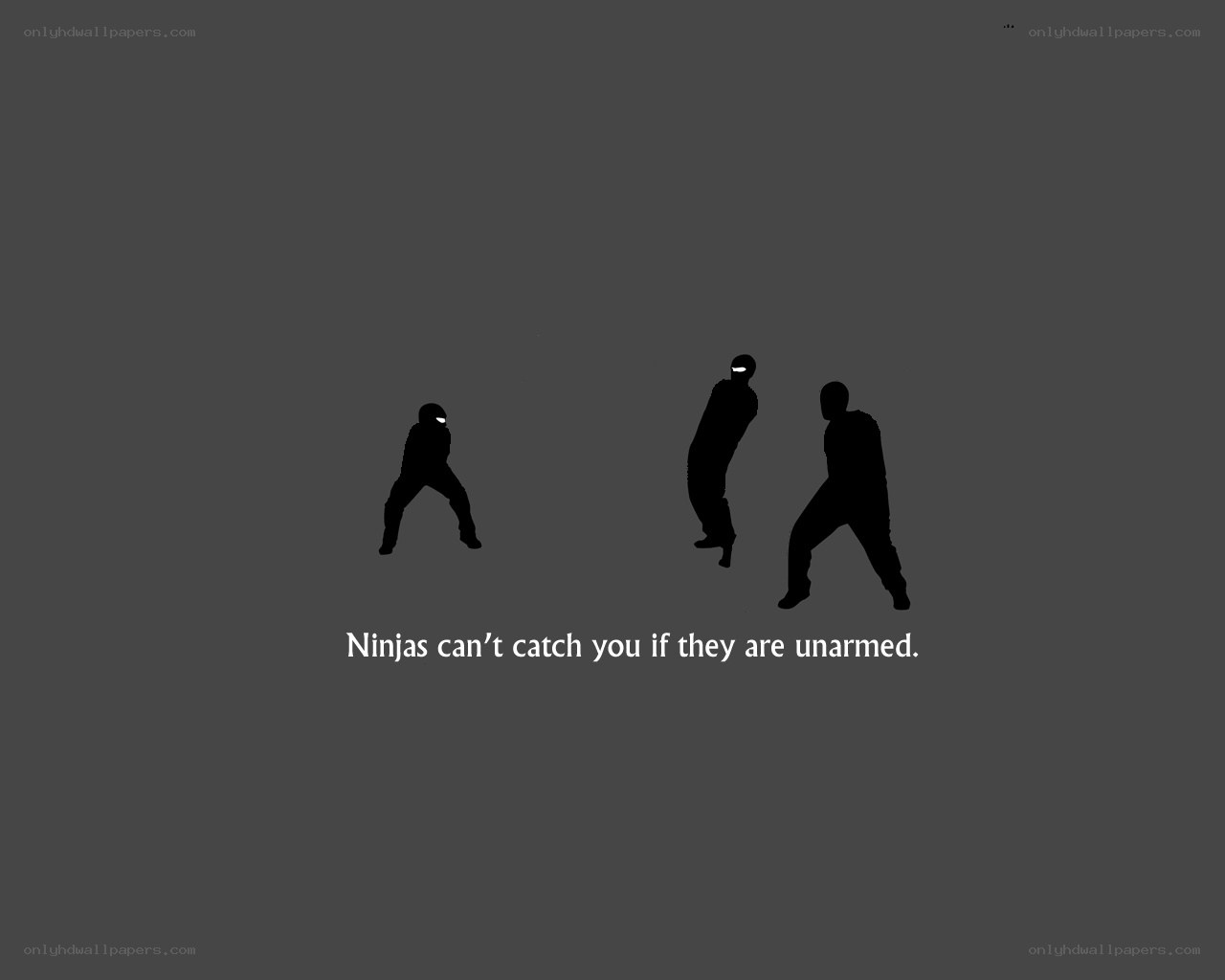 Ninjas can't catch you