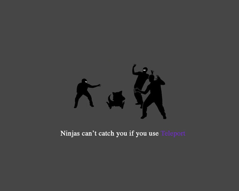 Ninjas can't catch you