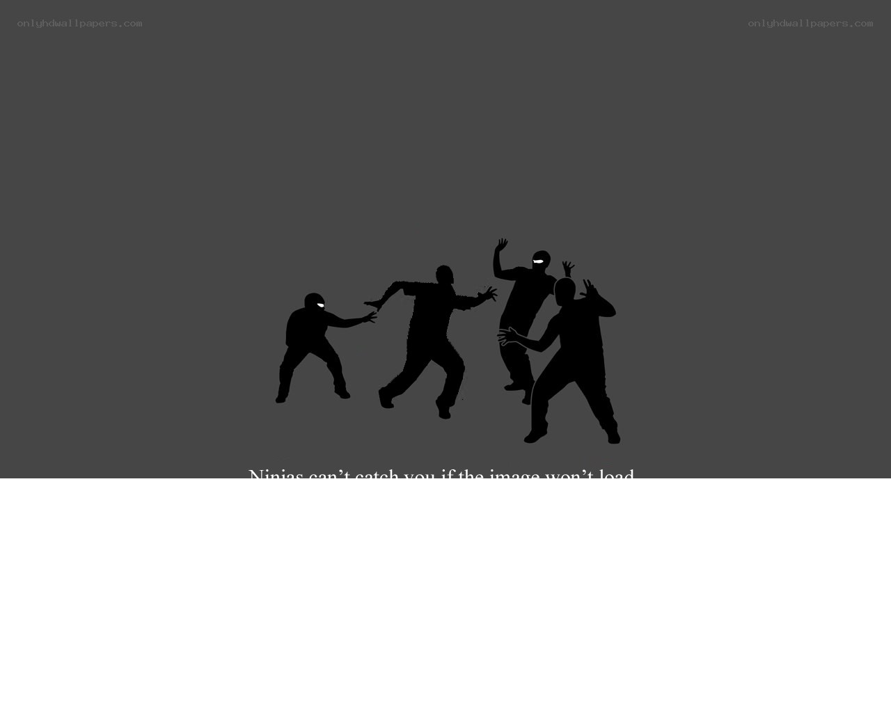 Ninjas can't catch you