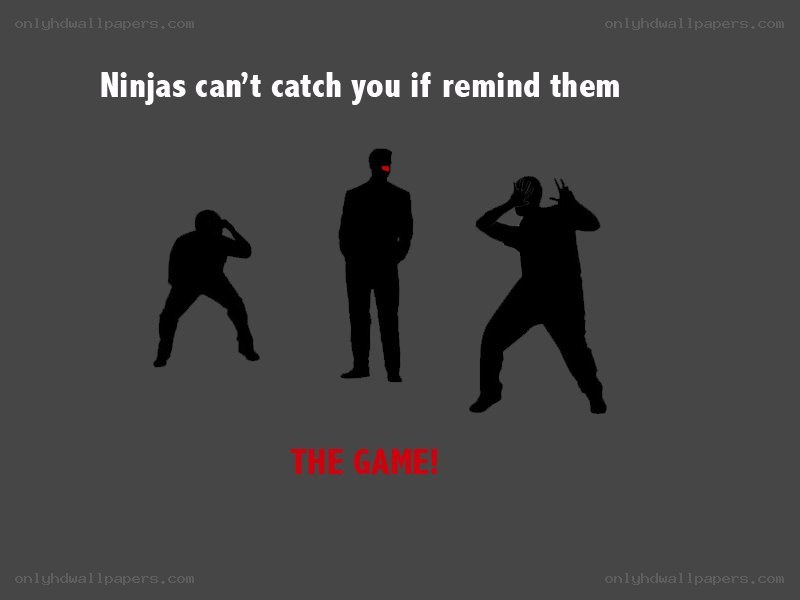 Ninjas can't catch you