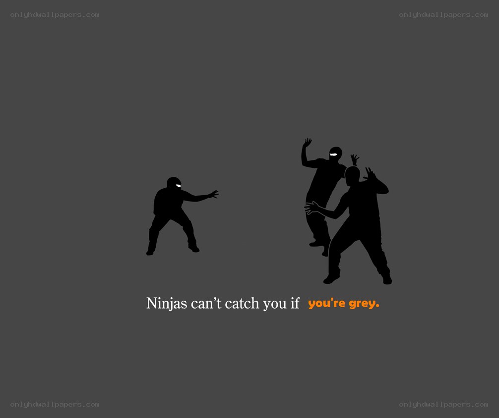 Ninjas can't catch you