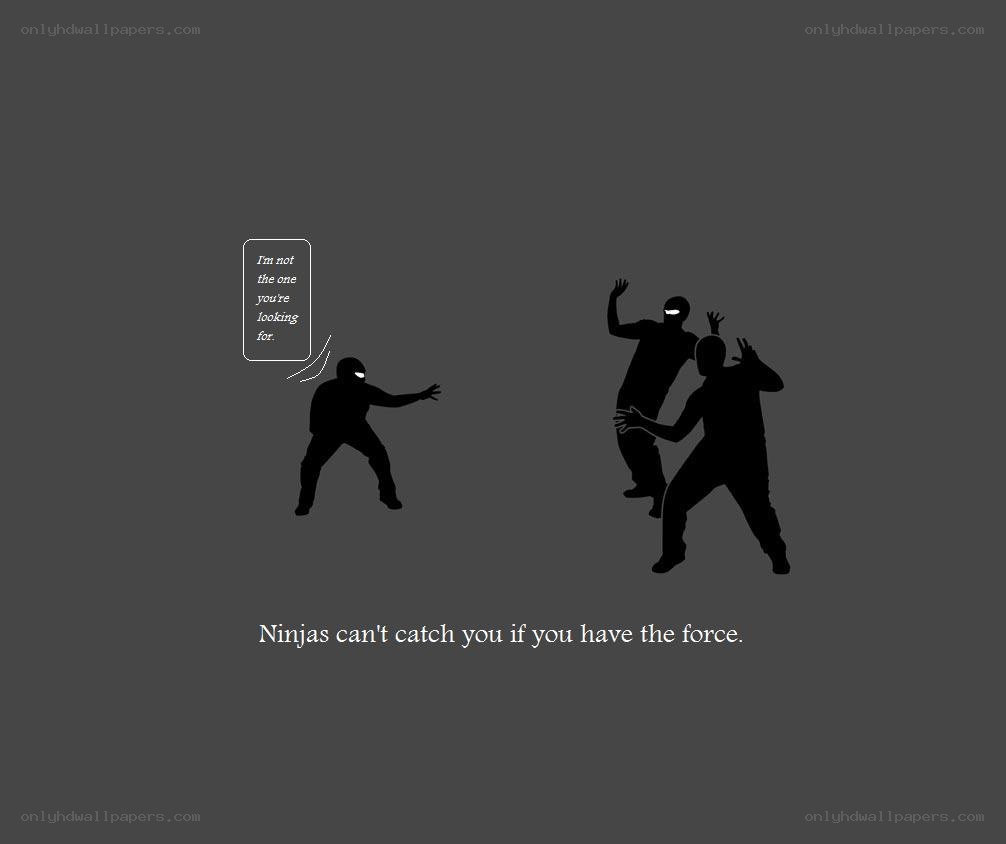 Ninjas can't catch you