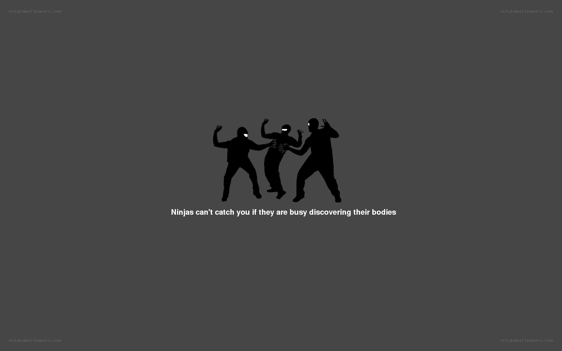 Ninjas discovering bodies