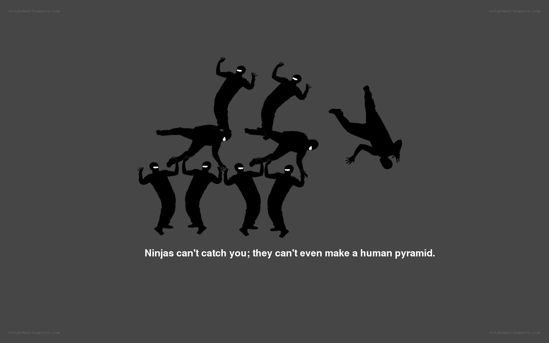 Ninjas failing at pyramid