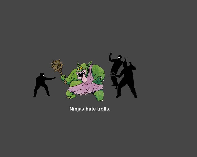 Ninjas hate trolls