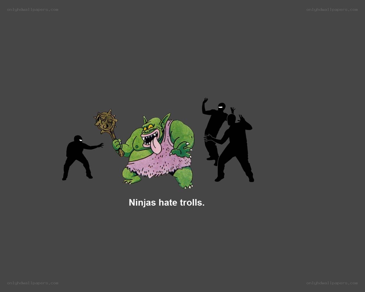 Ninjas hate trolls