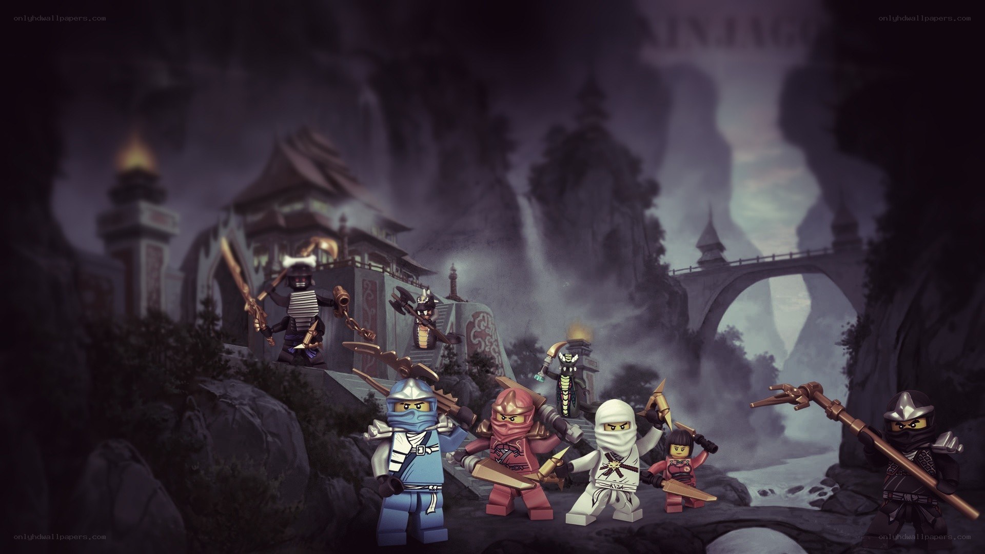 Ninjas in a mystical valley
