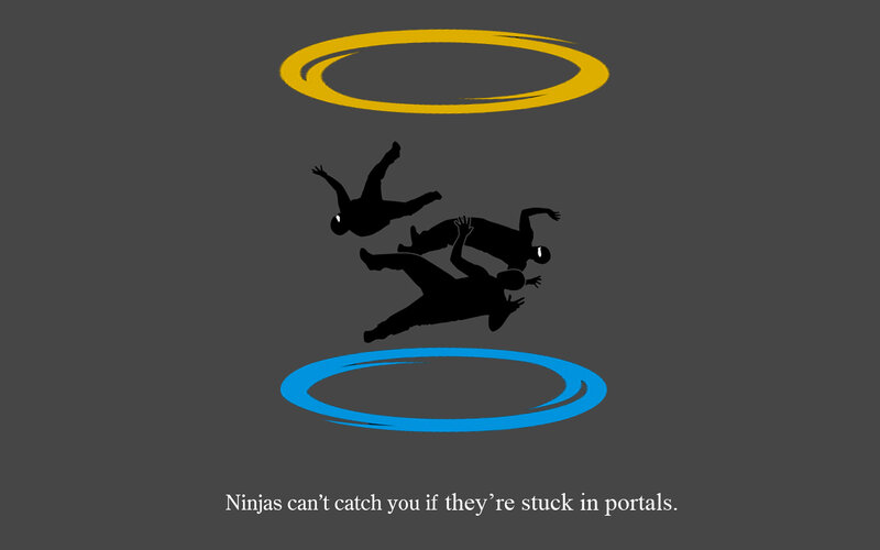 Ninjas in portals