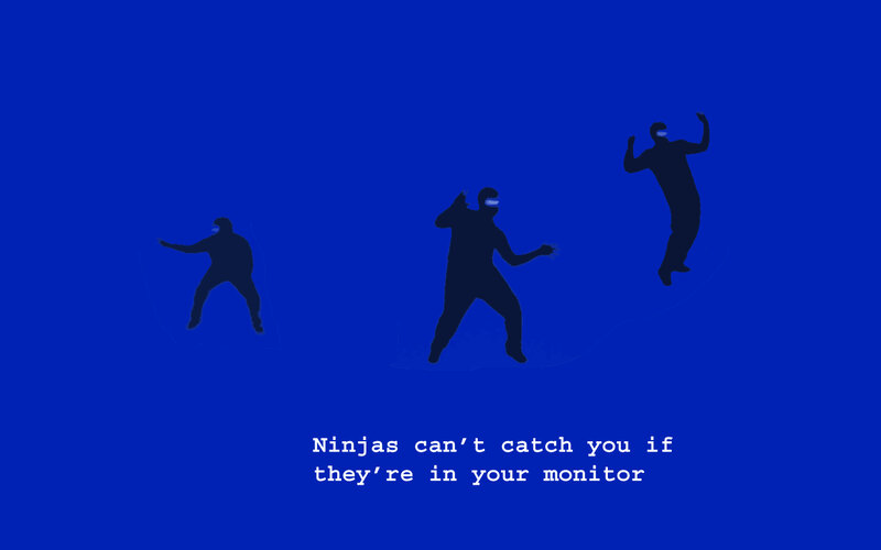 Ninjas in the monitor