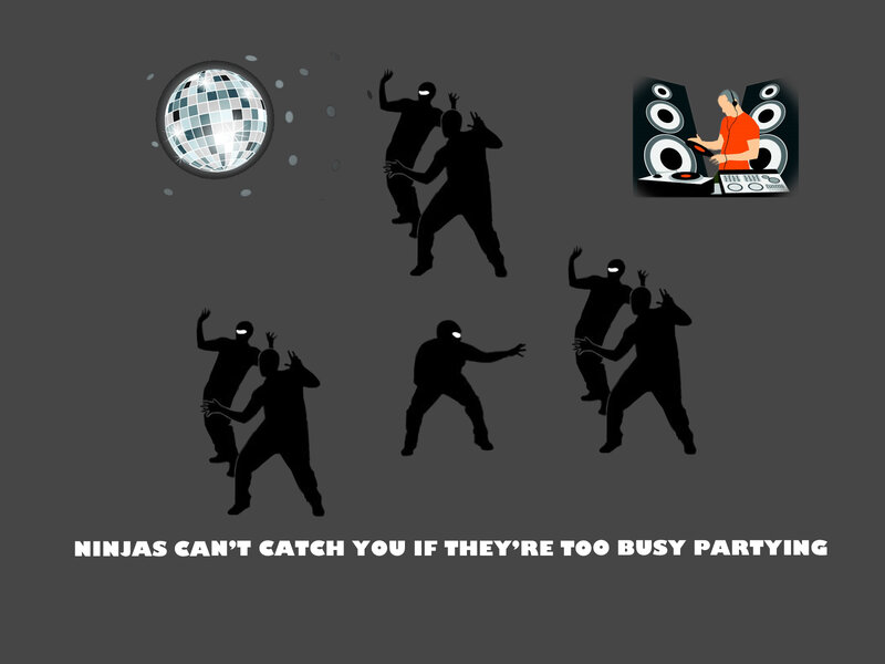 ninjas partying
