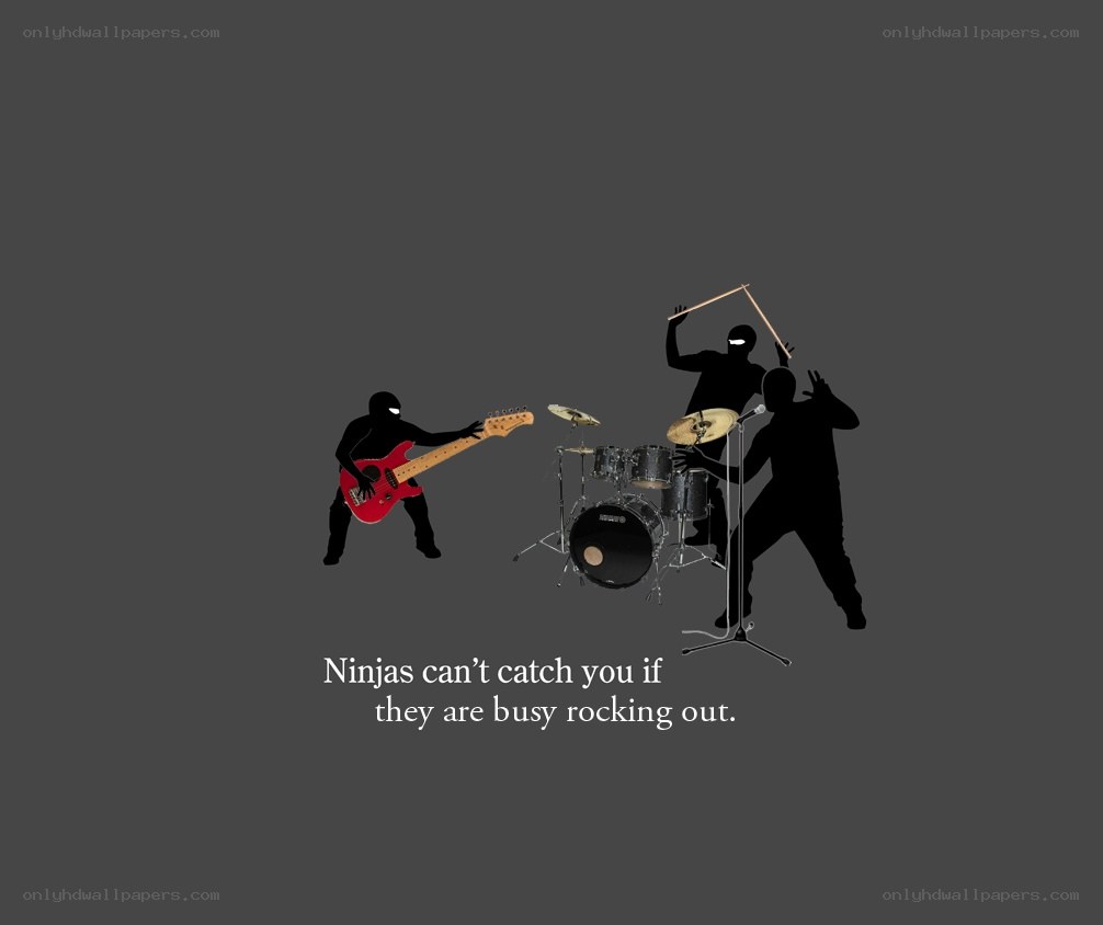 Ninjas Rocking Out