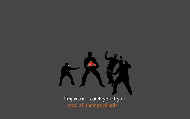 Ninjas stealing pokeballs