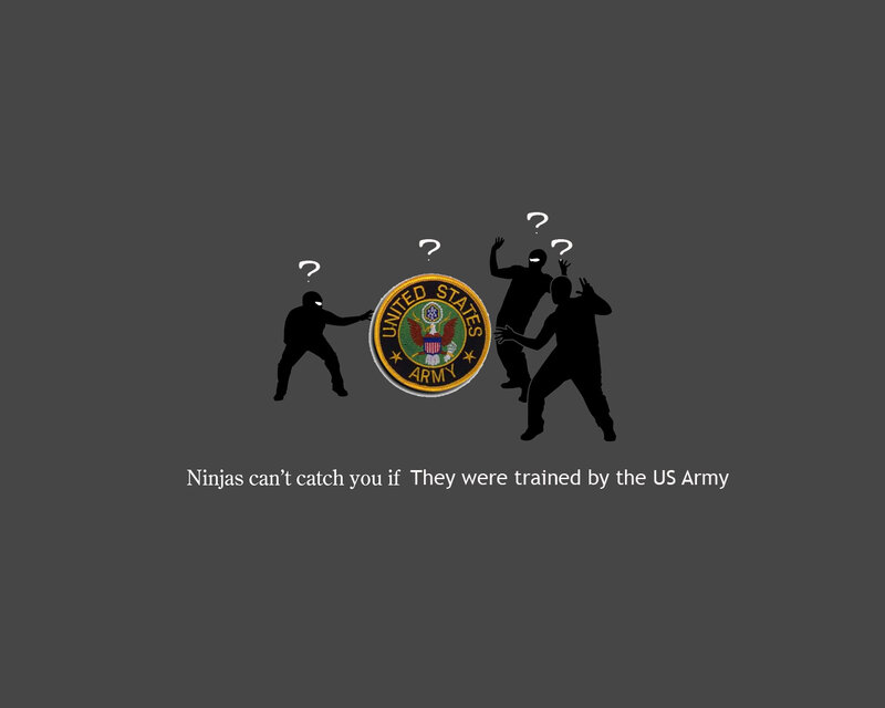 Ninjas vs Army Patch