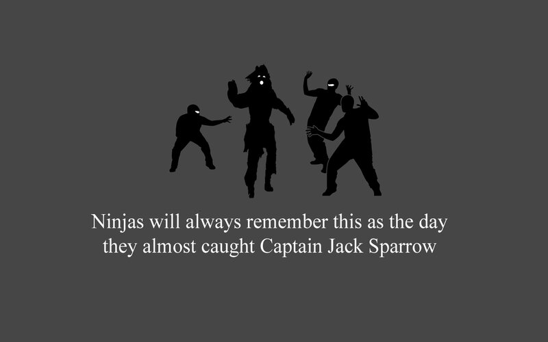 Ninjas vs Captain Jack Sparrow