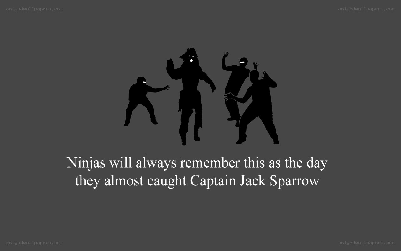Ninjas vs Captain Jack Sparrow