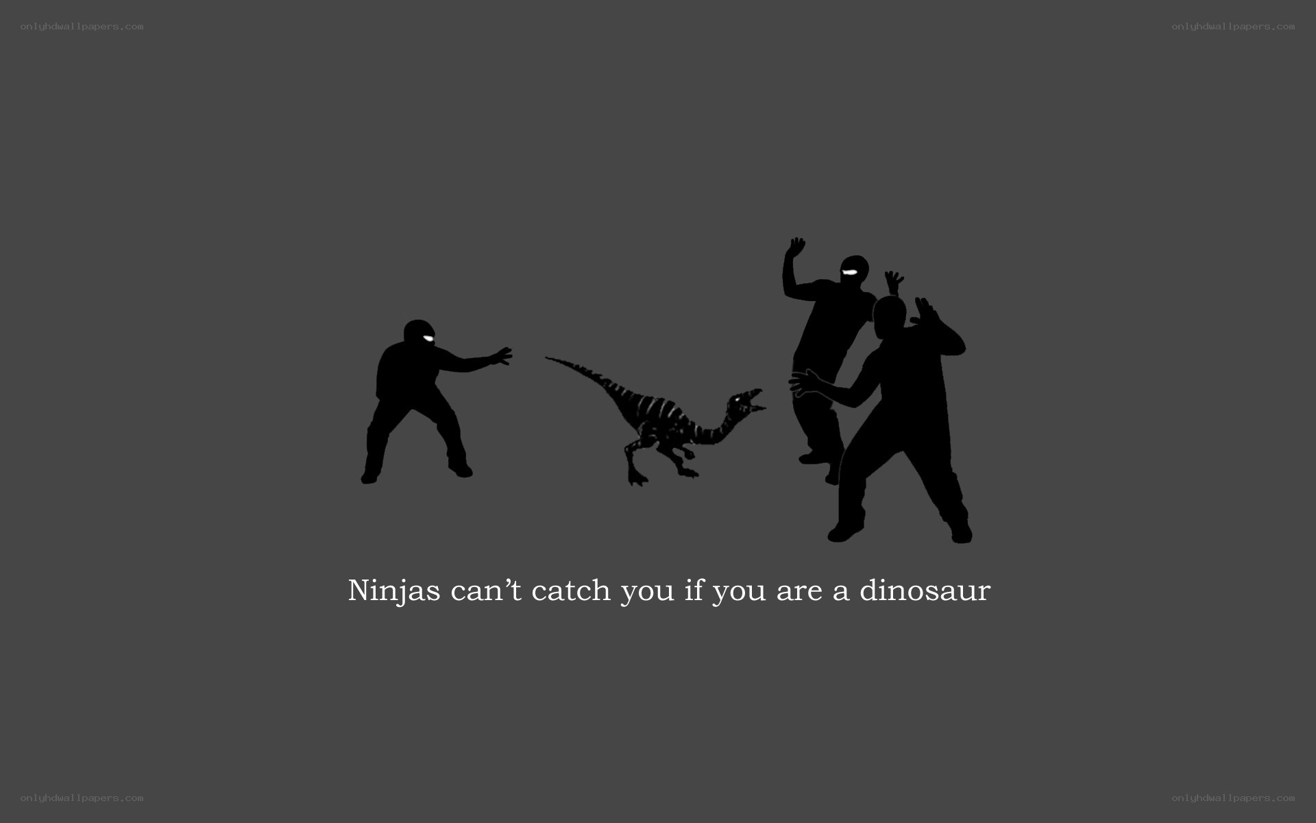Ninjas vs dinosaur