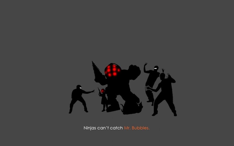 Ninjas vs Mr. Bubbles