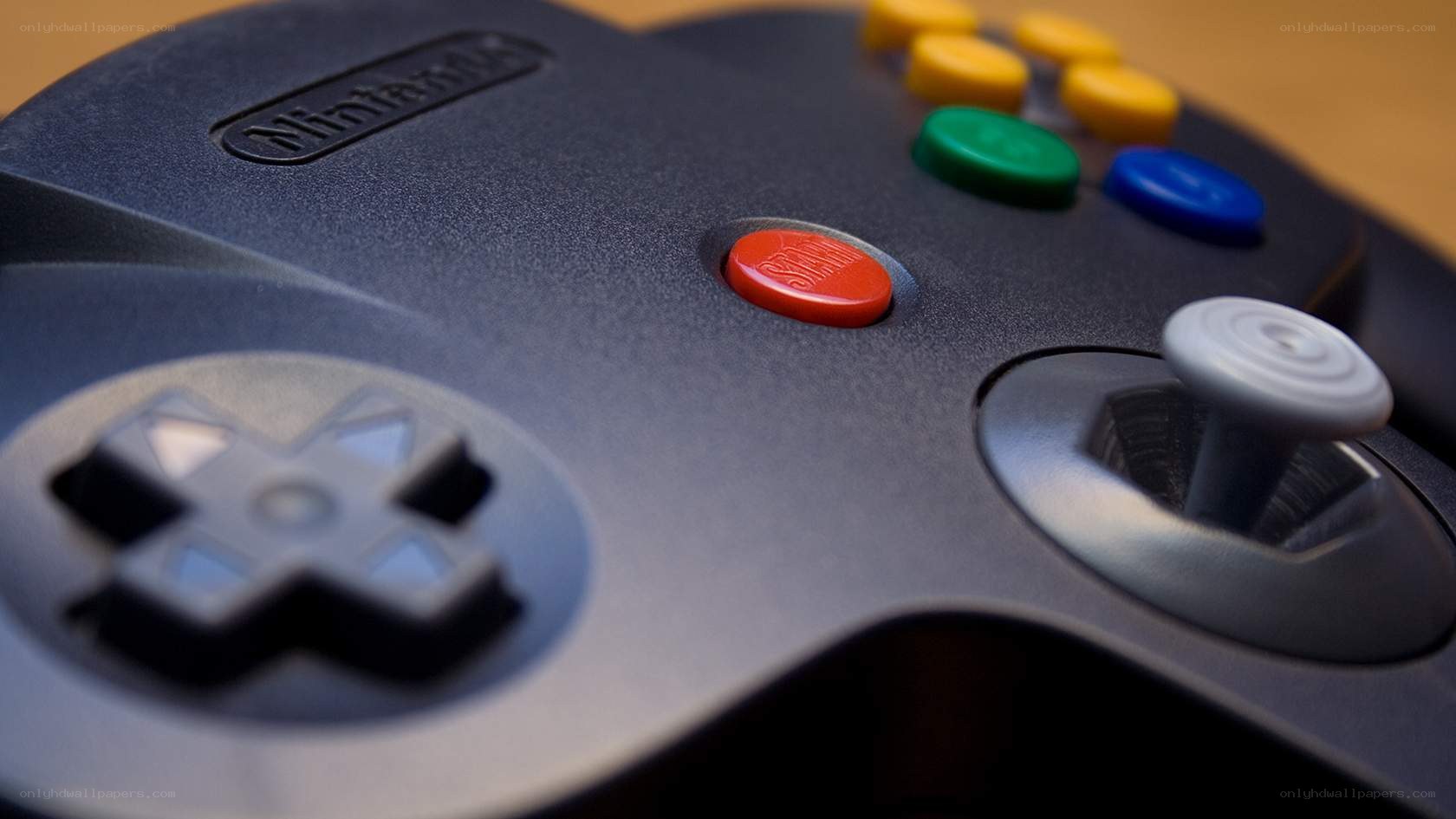 Nintendo 64 controller close-up