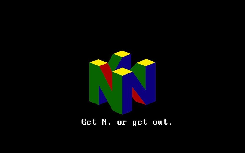 Nintendo 64 Logo — Black