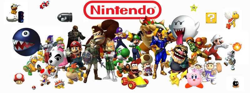 Nintendo characters collage