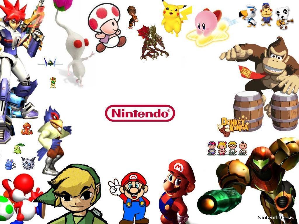 Nintendo characters collage