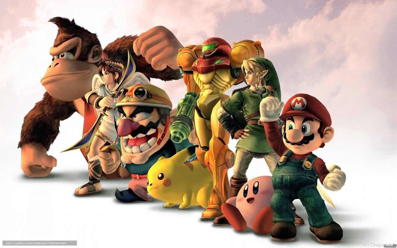 Nintendo characters group portrait
