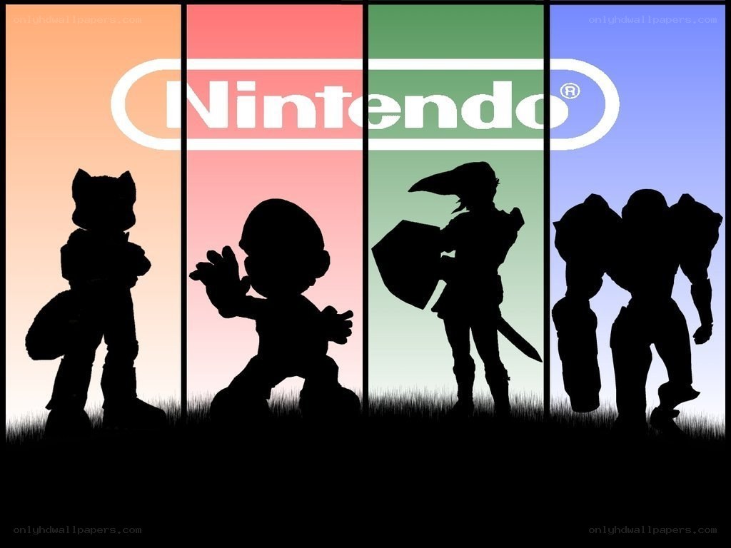 Nintendo characters silhouettes