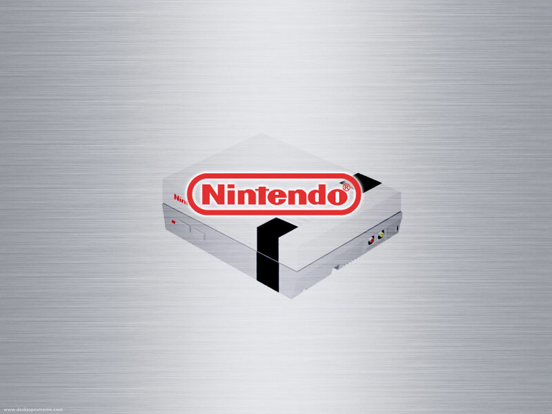 Nintendo console on metal background