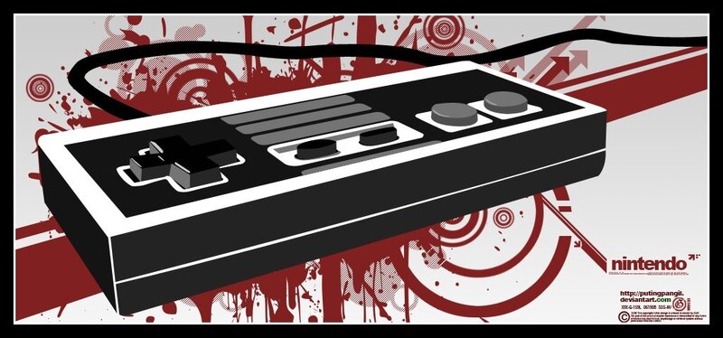 Nintendo controller artwork