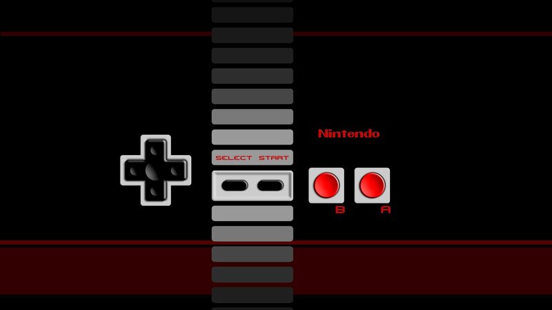 Nintendo Controller — Black, Retro