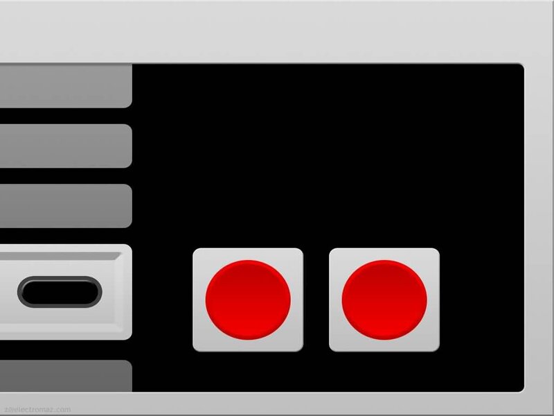Nintendo controller close-up