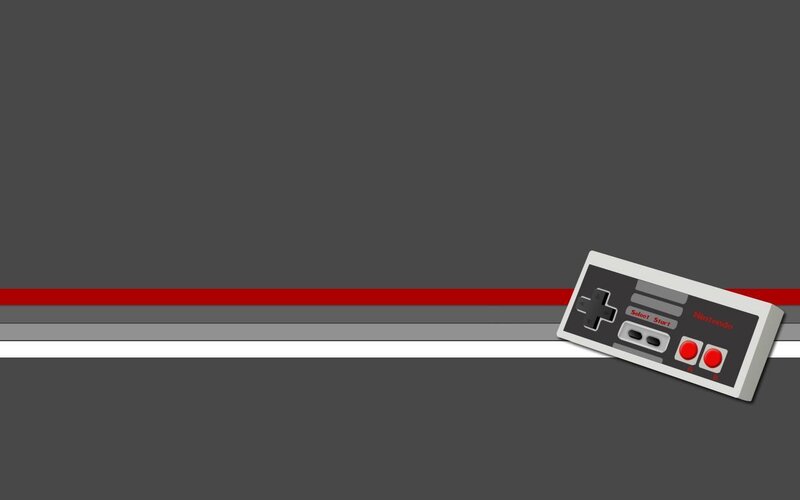 Nintendo Controller — Gray, Minimalist