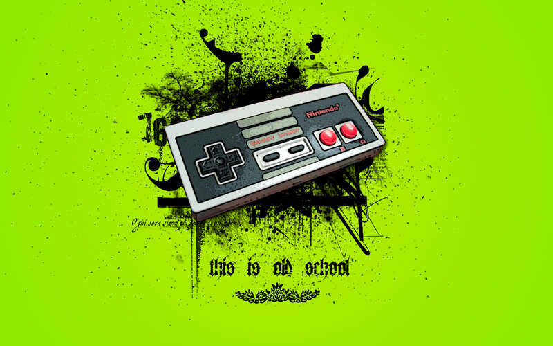 Nintendo Controller — Lime Green, Retro