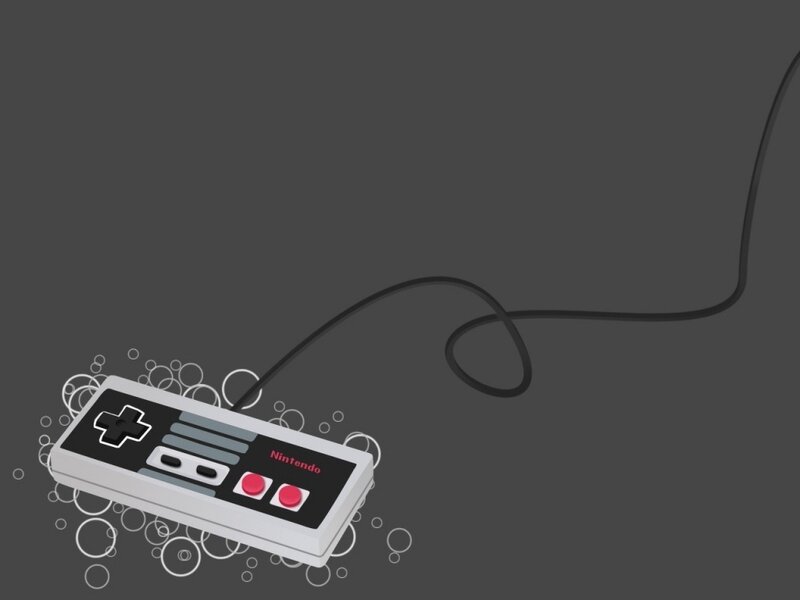 Nintendo controller with bubbles