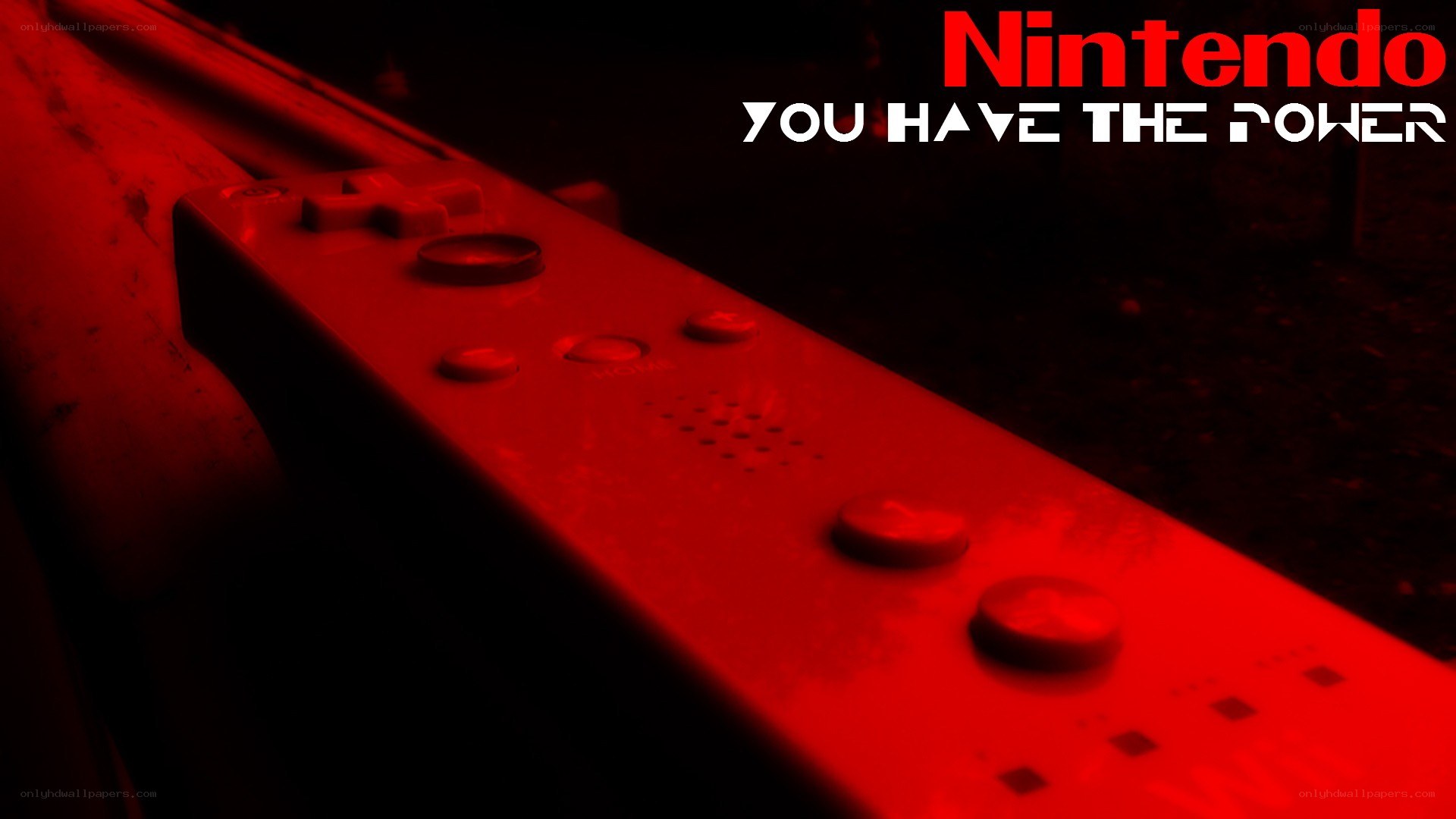 Nintendo controller with red lighting