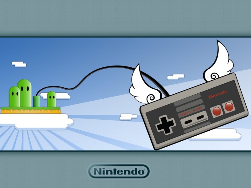 Nintendo controller with wings