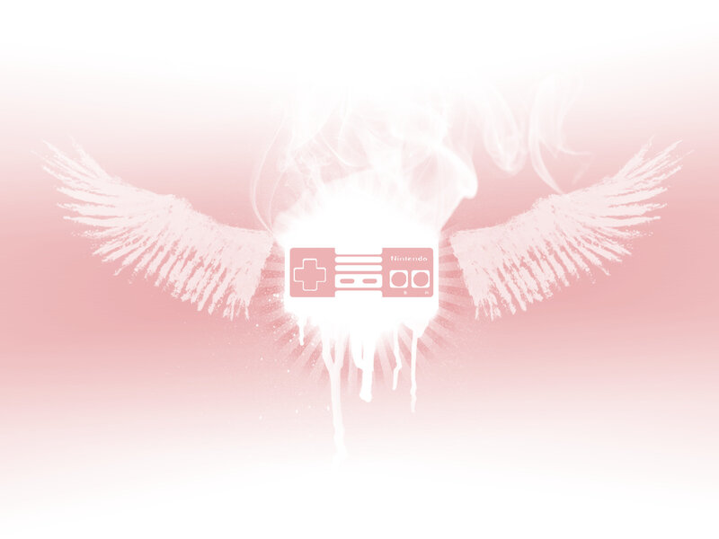 Nintendo Controller with Wings — Pink