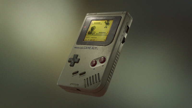 Nintendo Game Boy — Gray, Neutral, 3d Render