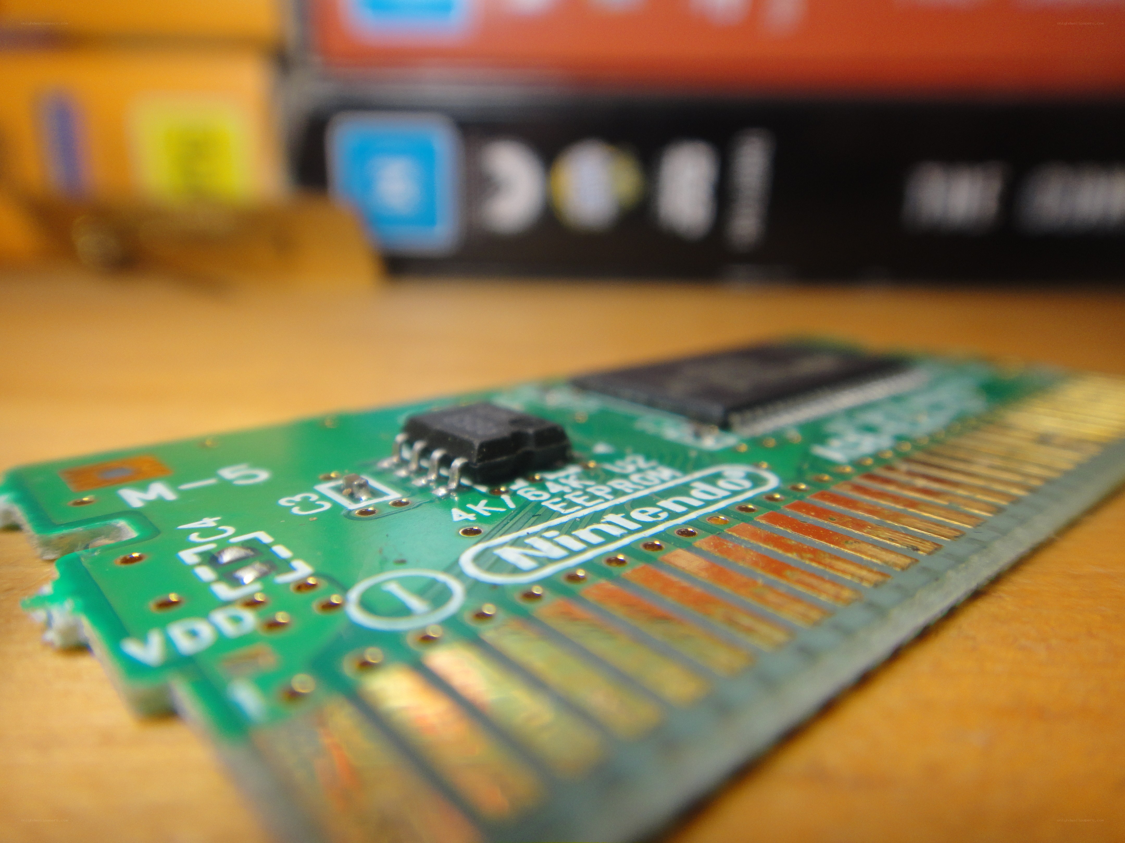 Nintendo game cartridge circuit board