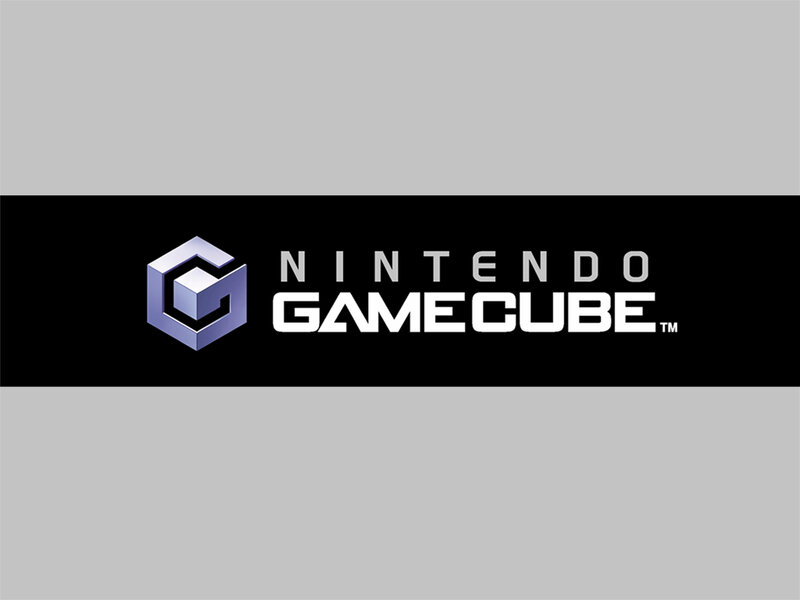 Nintendo GameCube Logo — Black, Neutral, Vector Art