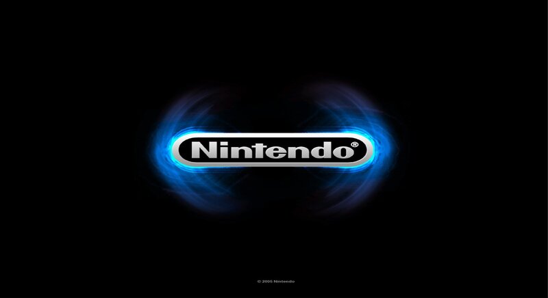 Nintendo Logo — Black, Dramatic, Digital Art